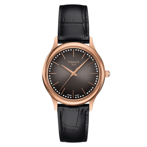 Tissot Excellence Lady Rose Gold / Brown